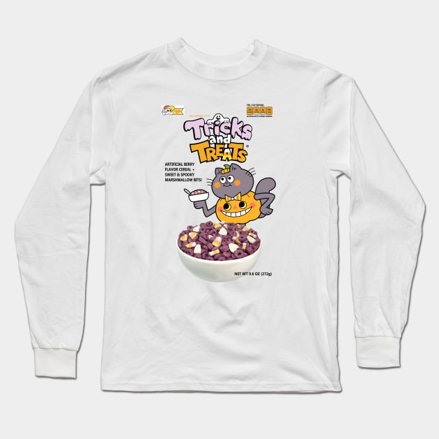 Tricks and Treats Cereal Long Sleeve T-Shirt by SmileCo